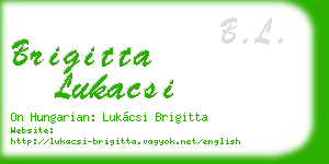 brigitta lukacsi business card