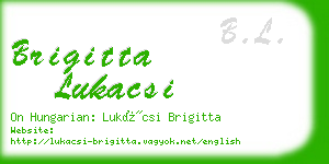 brigitta lukacsi business card